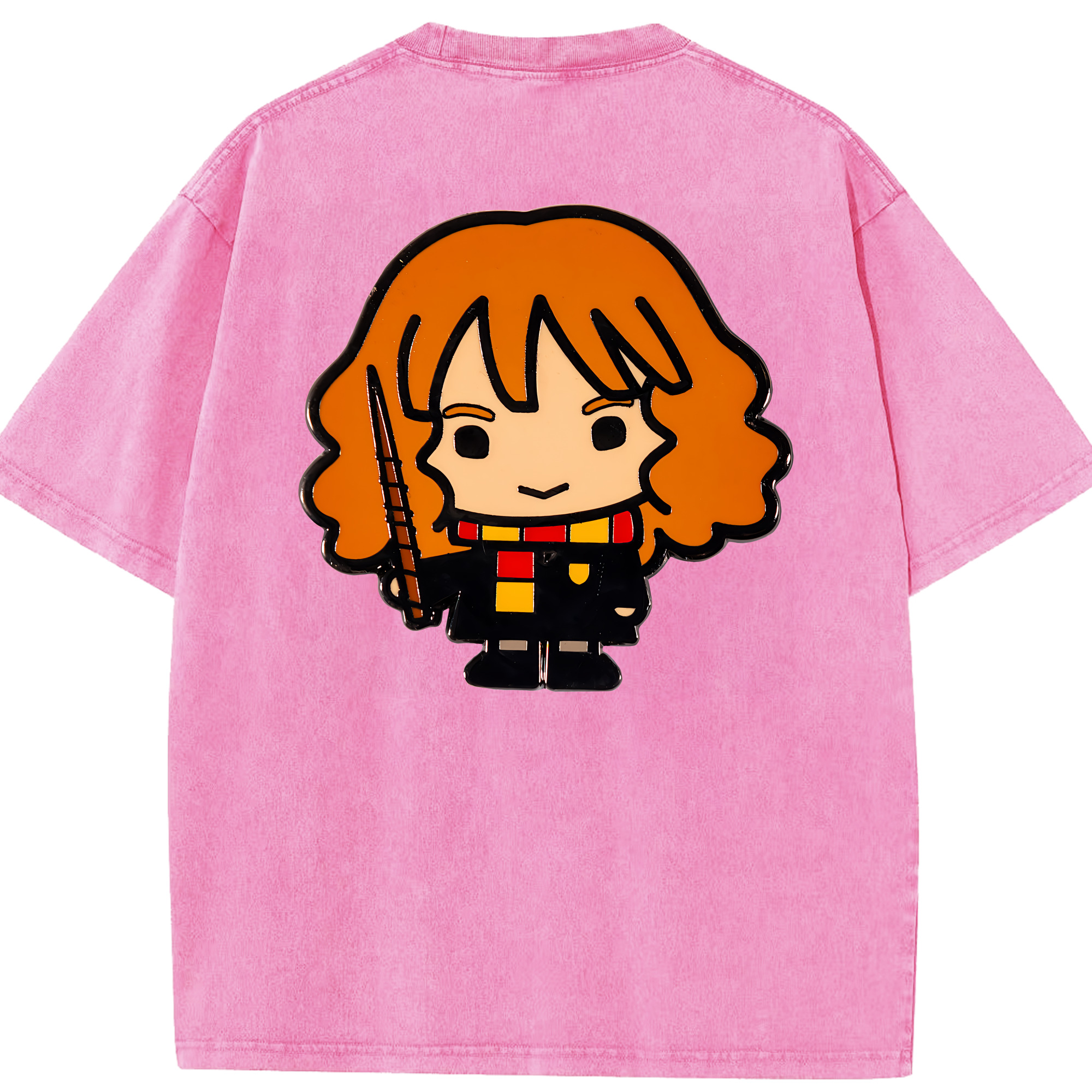 （画像用） Harry Potter ハリー・ポッターシリーズ 綿100% ヴィンテージ風 半袖Tシャツ（背面プリント）